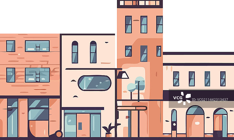 现代城市景观建筑设计图片素材