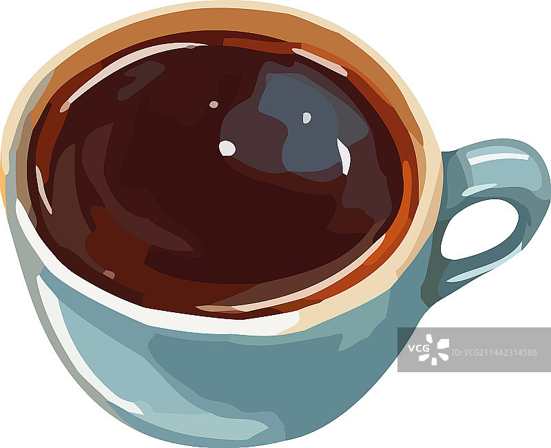 马克杯里的热咖啡图片素材