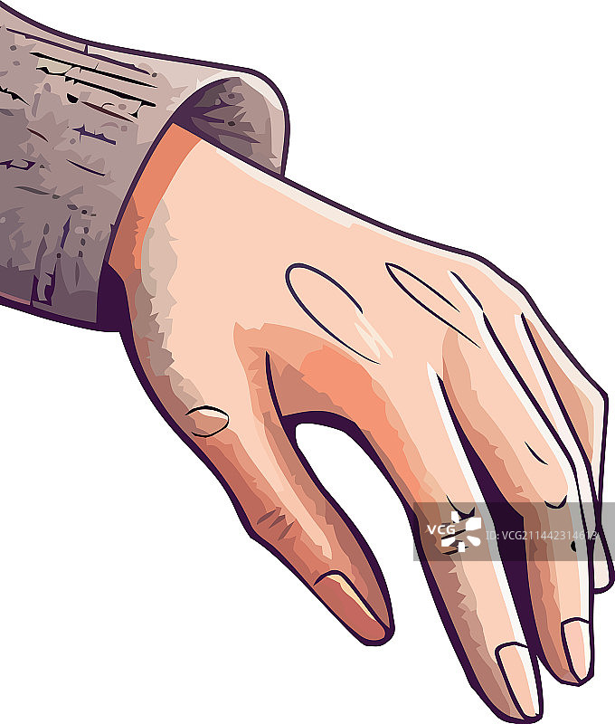 商人手持合同示意图片素材