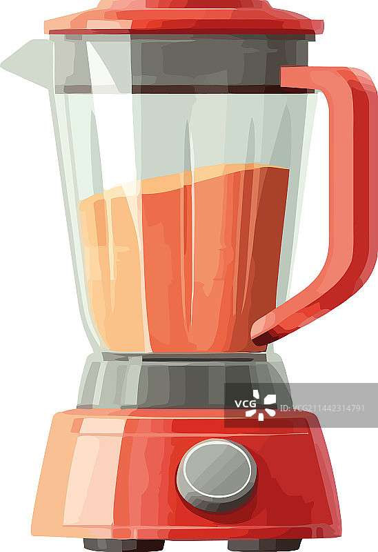 现代搅拌机中的鲜榨果汁图片素材