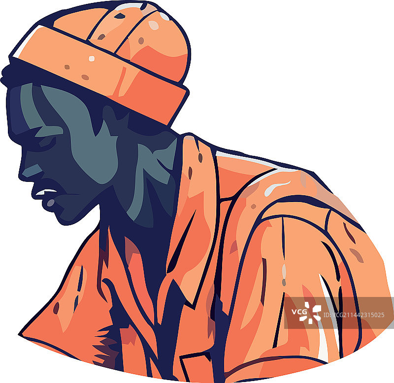 非裔美国男子肖像图片素材