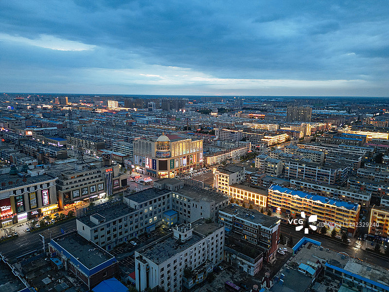 白城市 白城站 海明路 民生中学 市民广场 白城文化中心 航拍图片素材