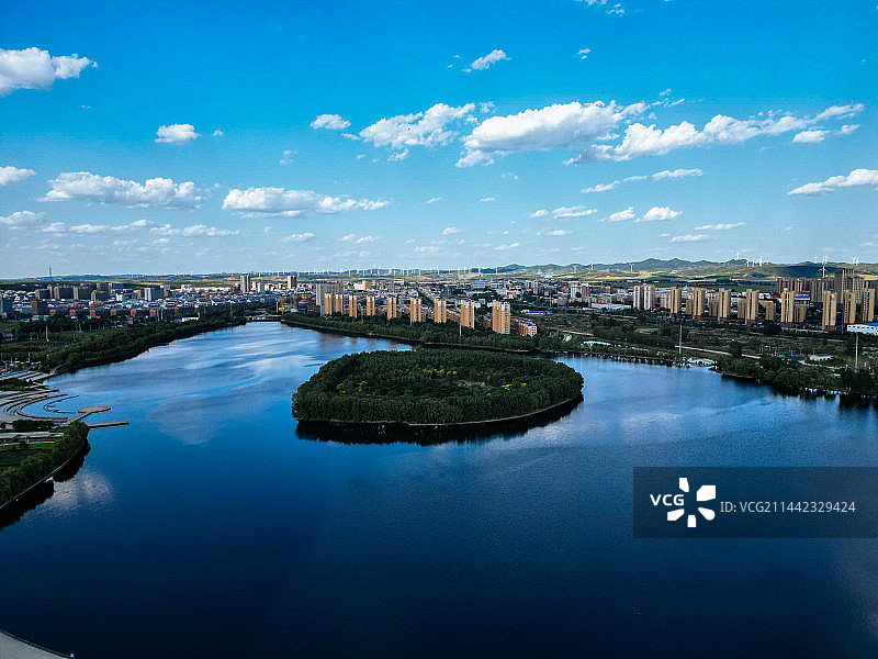 昌图县 滨湖新区 市民广场 健身广场 八一水库 中央公园 金月湖畔图片素材