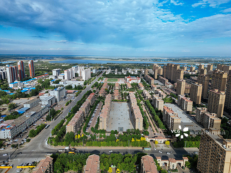 大庆市 铁人广场 万达广场 远望环岛 目标 航拍图片素材