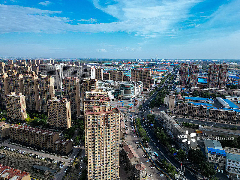 大庆市 铁人广场 万达广场 远望环岛 目标 航拍图片素材