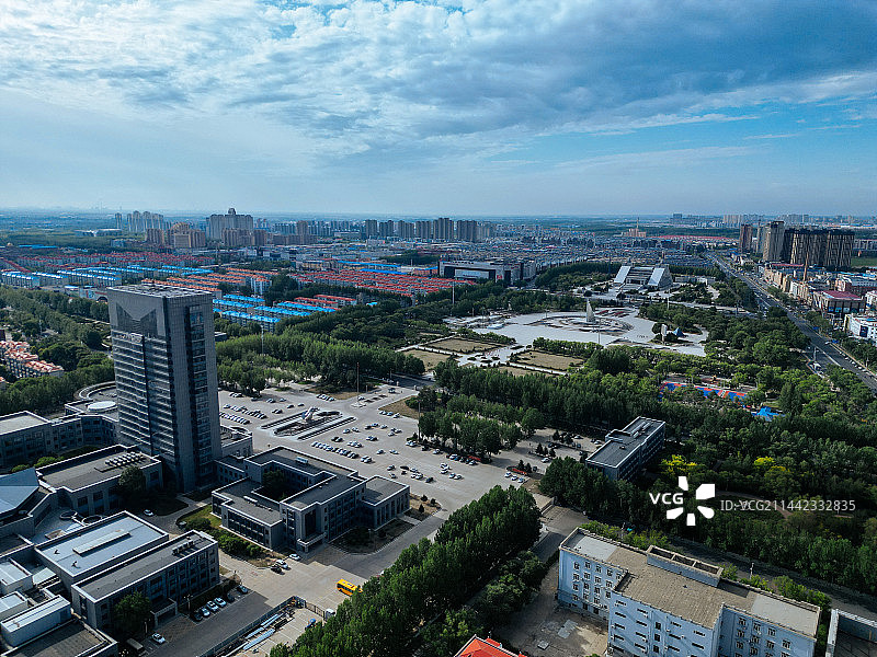 大庆市 铁人广场 万达广场 远望环岛 目标 航拍图片素材
