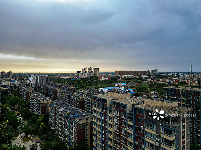 盘锦市 大洼区 向海大道 东湖公园 航拍 地标图片素材