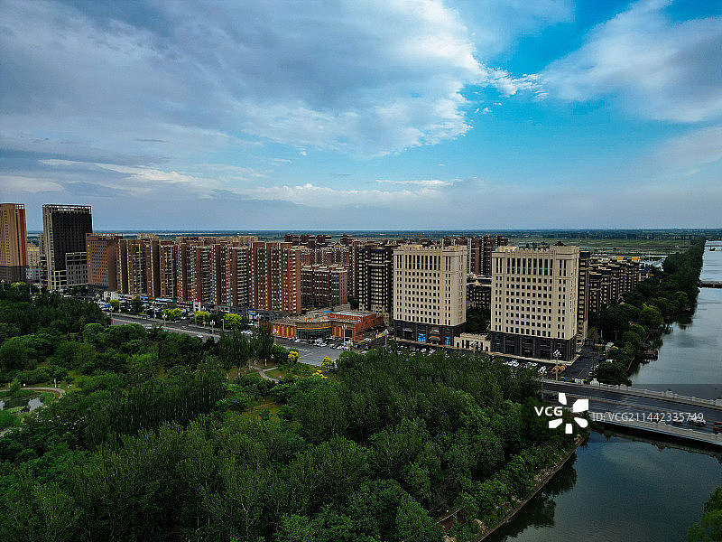 盘锦市 大洼区 向海大道 东湖公园 航拍 地标图片素材