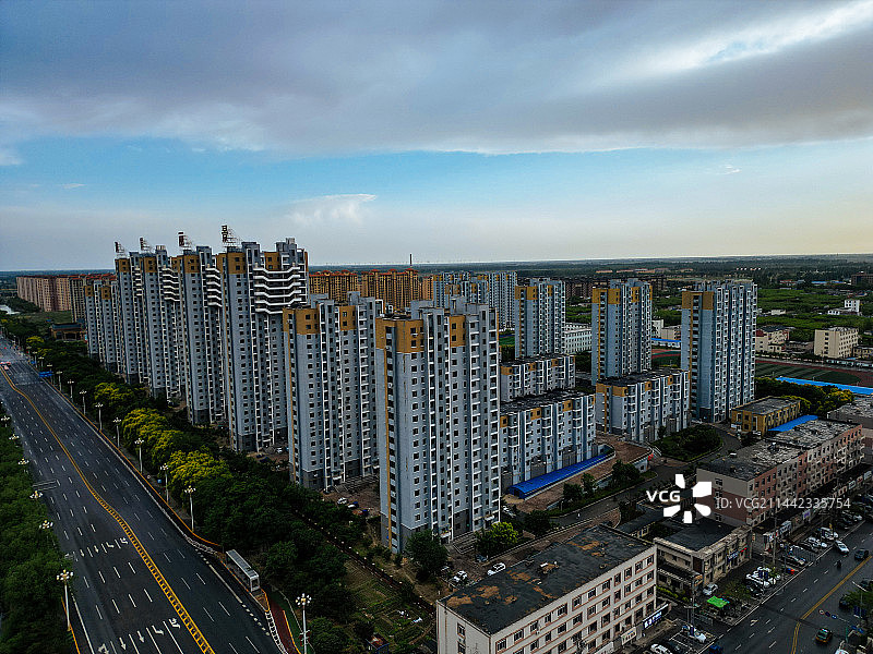 盘锦市 大洼区 向海大道 东湖公园 航拍 地标图片素材