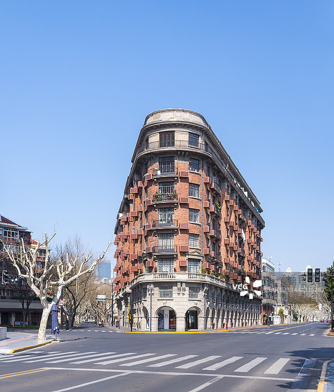 武康大楼无人街景图片素材