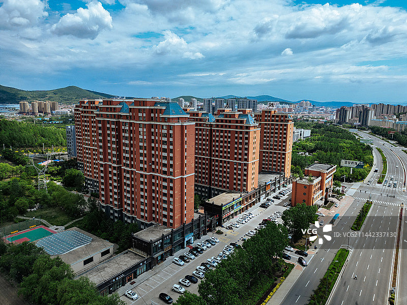 双鸭山市 市政广场 博物馆 广大厦 世纪大道 新城 尖山区图片素材