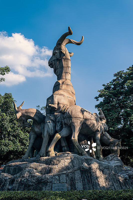 广州越秀公园五羊雕像图片素材