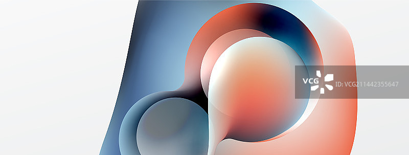 流体抽象背景圆形和圆形图片素材
