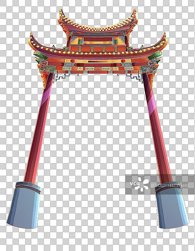 国风牌坊建筑图片素材