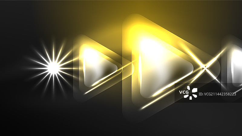 数字霓虹灯抽象背景三角形和图片素材