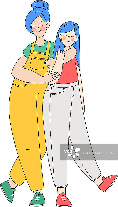 互相安慰拥抱的女人图片素材