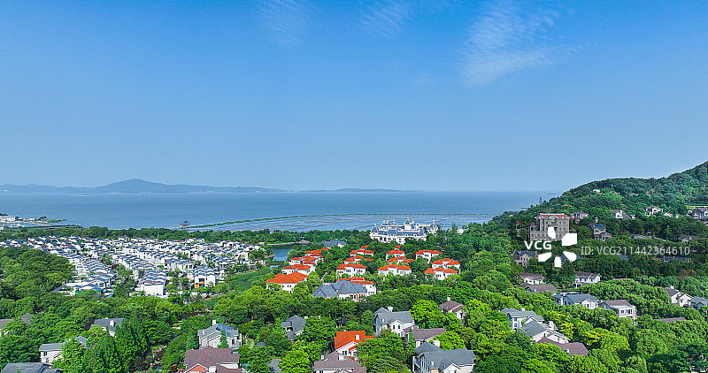 湖畔别墅图片素材