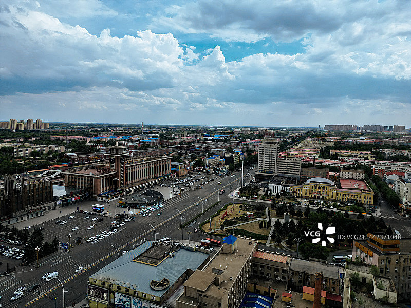 齐齐哈尔市 齐齐哈尔站 汇博广场 大商新玛特 中华路 建华区 地标图片素材