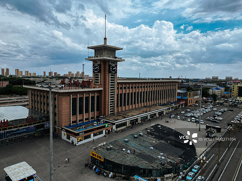 齐齐哈尔市 齐齐哈尔站 汇博广场 大商新玛特 中华路 建华区 地标图片素材