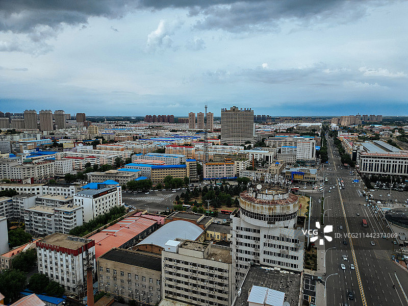 齐齐哈尔市 齐齐哈尔站 汇博广场 大商新玛特 中华路 建华区 地标图片素材