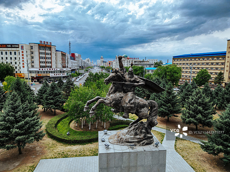 齐齐哈尔市 齐齐哈尔站 汇博广场 大商新玛特 中华路 建华区 地标图片素材