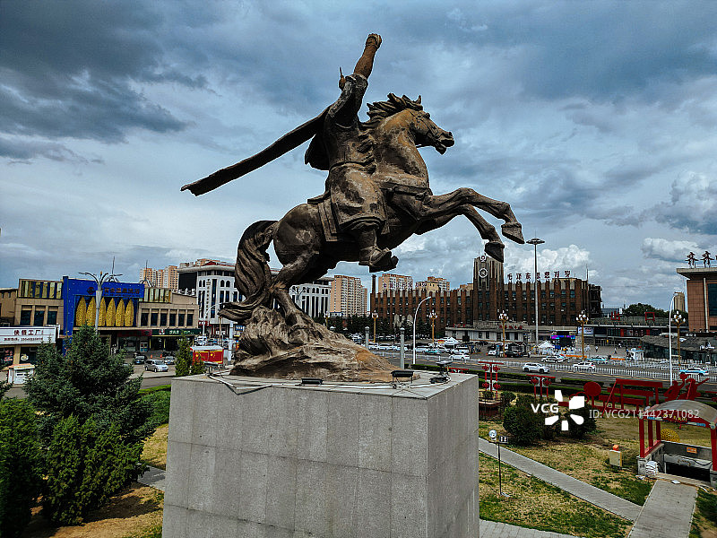 齐齐哈尔市 齐齐哈尔站 汇博广场 大商新玛特 中华路 建华区 地标图片素材
