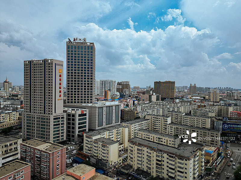 齐齐哈尔市 鑫茂大厦 百货大厦 劳动湖 人文化宫 龙沙公园  中环广场图片素材