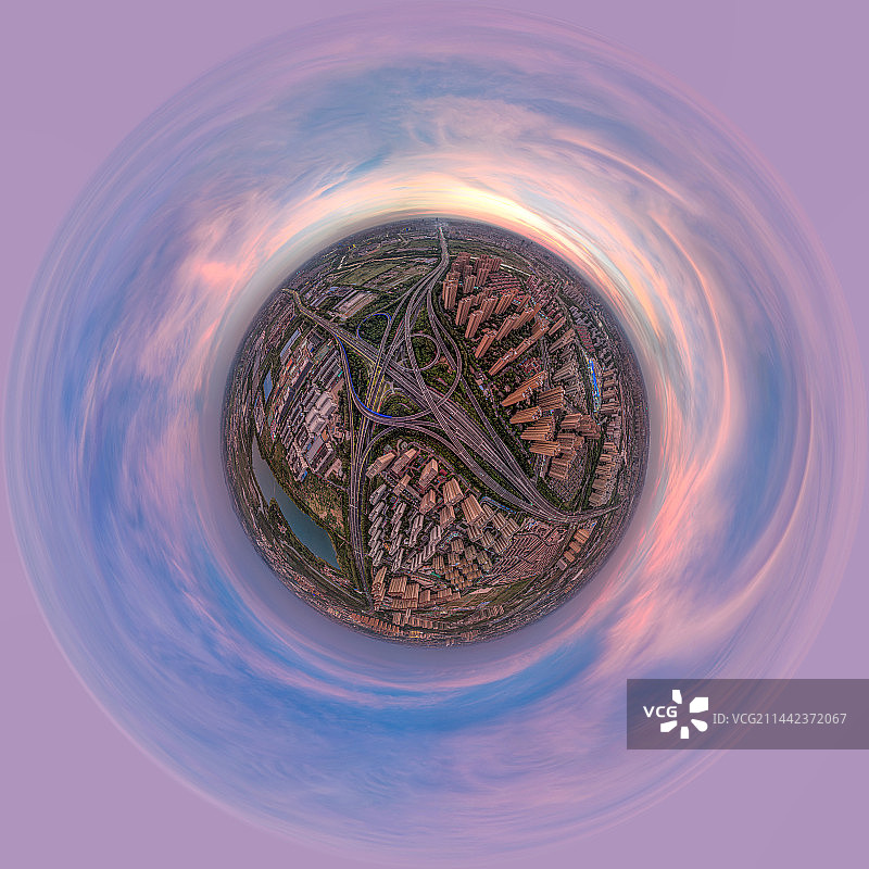 常州风光全景高视角图片素材