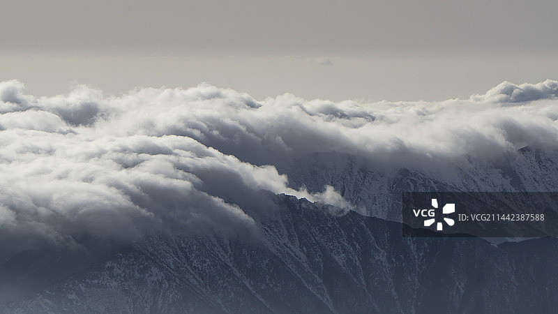 太白山 徒步 云海 拔仙台图片素材