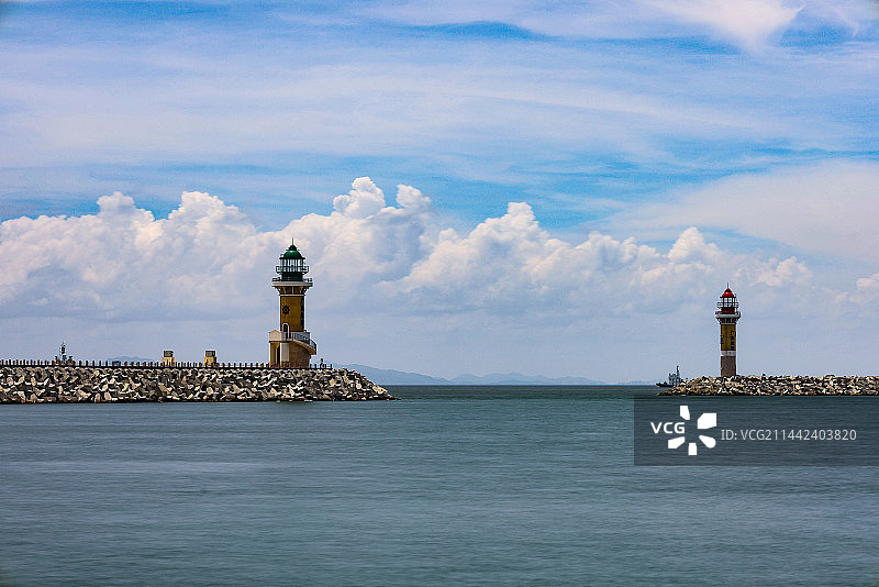 珠海桂山岛灯塔图片素材