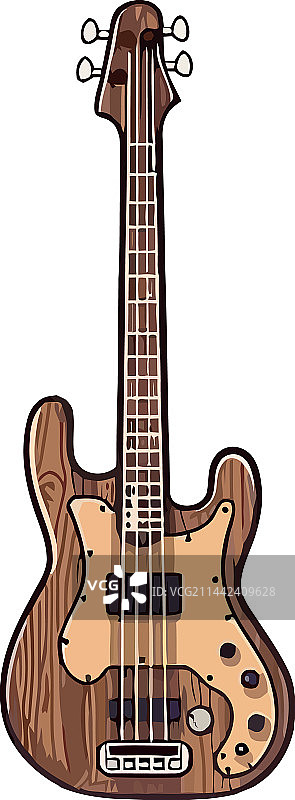 在舞台上演奏摇滚乐的电吉他图片素材