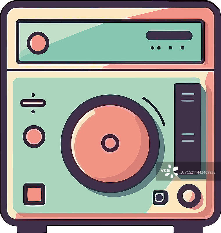 现代化的老式转盘图片素材