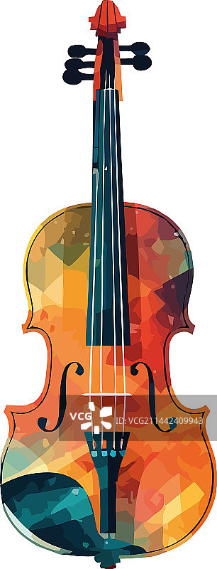 白色背景上的小提琴图片素材