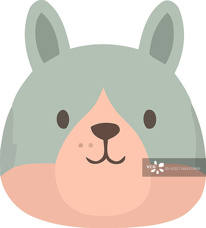 毛茸茸的快乐小狗吉祥物图片素材