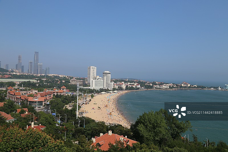 青岛第一海水浴场图片素材