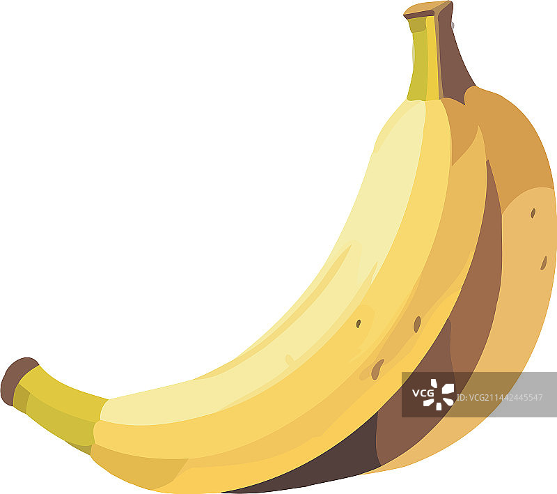 来自大自然的健康零食：新鲜成熟的香蕉图片素材