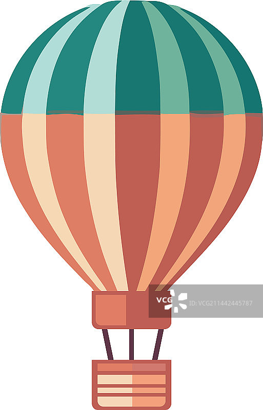 热气球高空冒险之旅图片素材