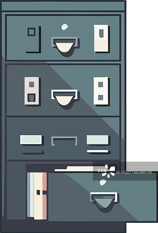 现代办公室文件收纳柜图片素材