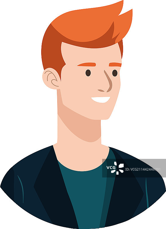 微笑的男人头像图片素材