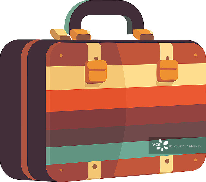 时尚皮革旅行箱探险图片素材