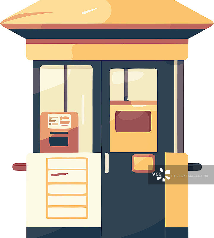 经典售货亭嘉年华会外墙图标图片素材