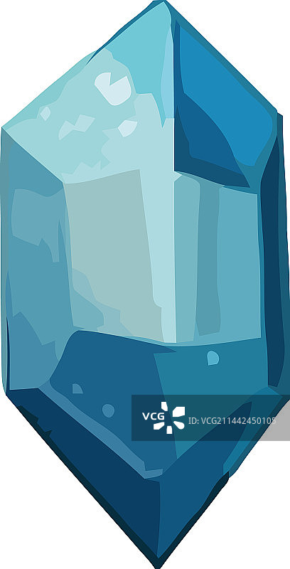 透明设计上的蓝色宝石图片素材