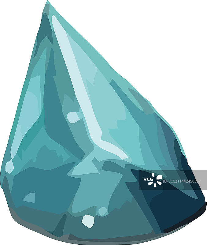 闪耀明亮蓝色的水晶宝石图片素材