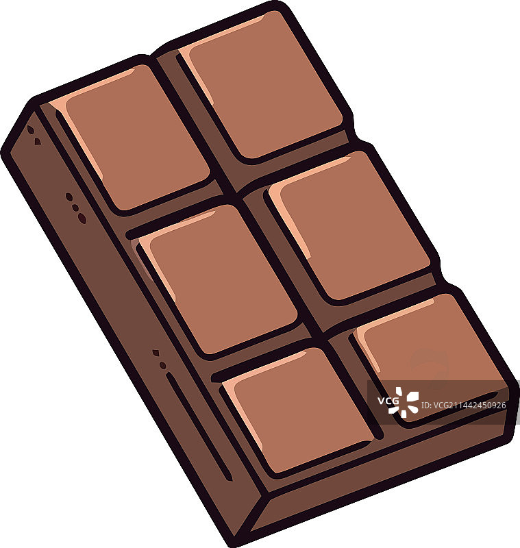 深色巧克力片美食甜点图标图片素材