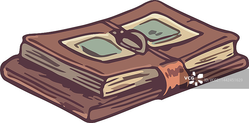 象征历史的古董书籍图片素材