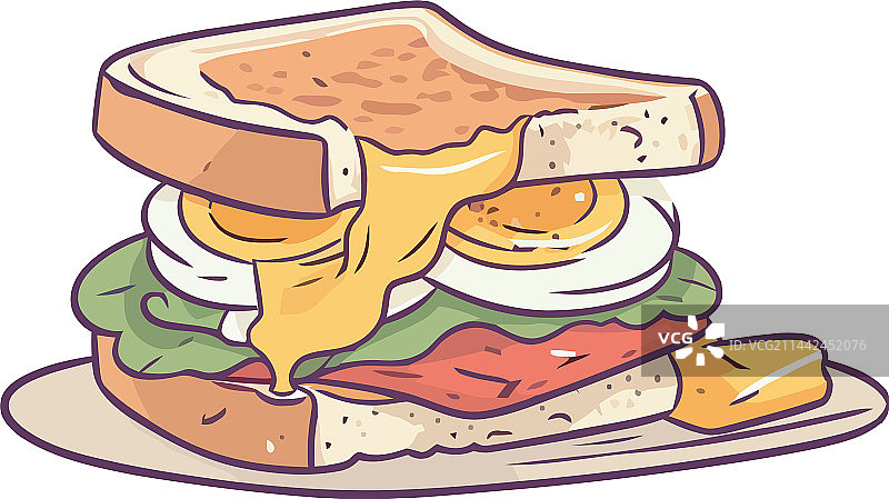 烤肉奶酪蔬菜堆叠图片素材