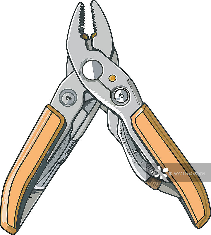 金属手动工具钳子扳手图片素材