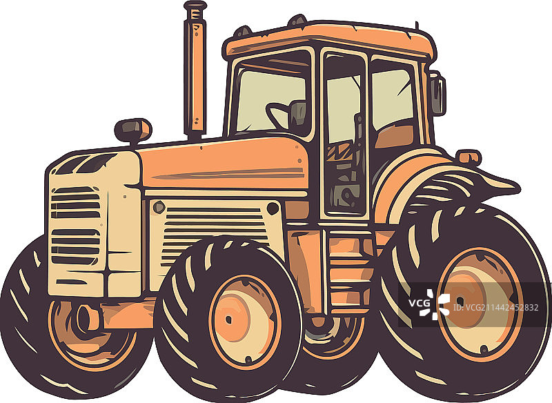 黄色推土机挖土图标图片素材