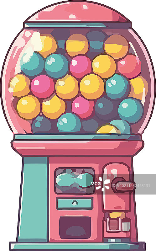 泡泡糖售货机展会图标图片素材