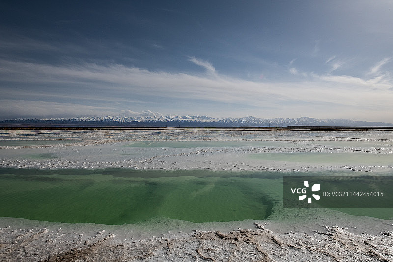 大柴旦翡翠湖图片素材